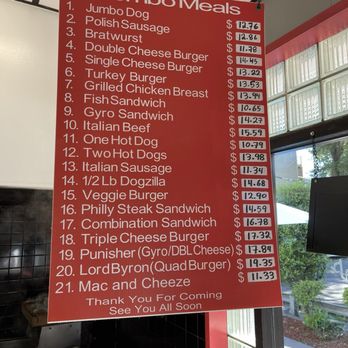 Byron's Hot Dog - Combo Menu - American Near Me - Chicago, Illinois Byron's Hot Dog - Combo Menu - American Near Me - Chicago, Illinois