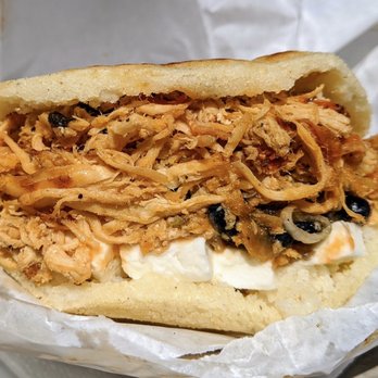 Zocalo - Chicken Arepa with Feta - Food Trucks Near Me - Milwaukee, Wisconsin
