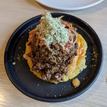 Owamni - Elk open face sandwich - New American Near Me - Minneapolis, Minnesota