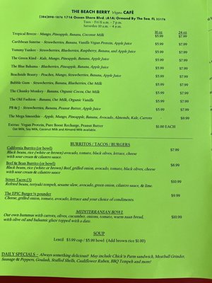 Menu photo 2 The Beach Berry Ormond Beach, FL