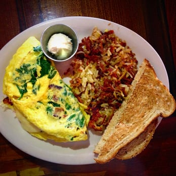Shack Breakfast & Lunch - AMAZING omelette with white cheddar cheese, spinach and bacon. Love their hash browns as well! - American Near Me - Frontenac, Missouri Shack Breakfast & Lunch - AMAZING omelette with white cheddar cheese, spinach and bacon. Love their hash browns as well! - American Near Me - Frontenac, Missouri