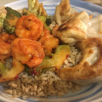 Bill & Harry's - Shrimp and broccoli with spicy garlic sauce Brown rice Pork dumplings Delicious! - Chinese Near Me - Maplewood, New Jersey Bill & Harry's - Shrimp and broccoli with spicy garlic sauce Brown rice Pork dumplings Delicious! - Chinese Near Me - Maplewood, New Jersey