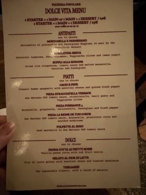 Menu photo 1 Pizzeria Popolare Paris, 75 Menu photo 1 Pizzeria Popolare Paris, 75