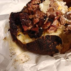 Rudy's "Country Store" and Bar-B-Q - Cheese, sour cream, butter and brisket