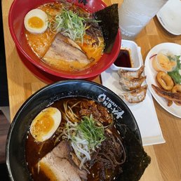 Top: Tonkotsu Spicy Bottom: Tonkotsu Black Garlic Top: Tonkotsu Spicy Bottom: Tonkotsu Black Garlic