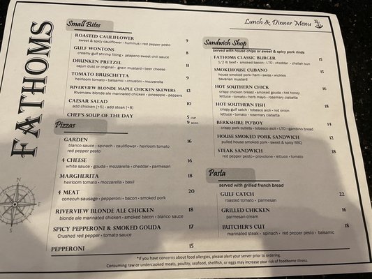 Menu photo 3 Fathoms Lounge Mobile, AL