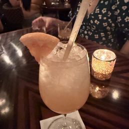 Makrut Lime Spritz $14 - refreshing but original one had a bug in it lol Makrut Lime Spritz $14 - refreshing but original one had a bug in it lol