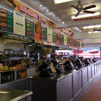Nathan's Famous - Ordering Counter - Hot Dogs Near Me - Brooklyn, New York