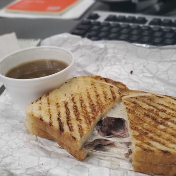 Cafe Primavera - French Dip Panini with au jus.... Mmmmmmmm - Italian Near Me - Poughkeepsie, New York