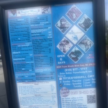 TrySeafood Cary - Menu - Seafood Near Me - Cary, North Carolina TrySeafood Cary - Menu - Seafood Near Me - Cary, North Carolina