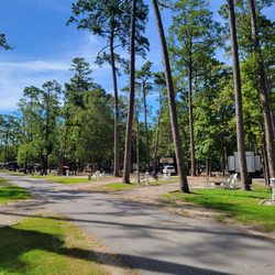 Myrtle Beach KOA - View down one of the lanes for RVs to park