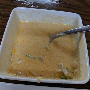 Thai Village - "Thai Hot" "Scary" curry. Never saw a White Curry before. Miracle Whip has more tangy zip. - Thai Near Me - Wichita, Kansas Thai Village - "Thai Hot" "Scary" curry. Never saw a White Curry before. Miracle Whip has more tangy zip. - Thai Near Me - Wichita, Kansas