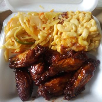 Caribbean Feast - Bbq wings cabbage mac and cheese - Caribbean Near Me - Philadelphia, Pennsylvania