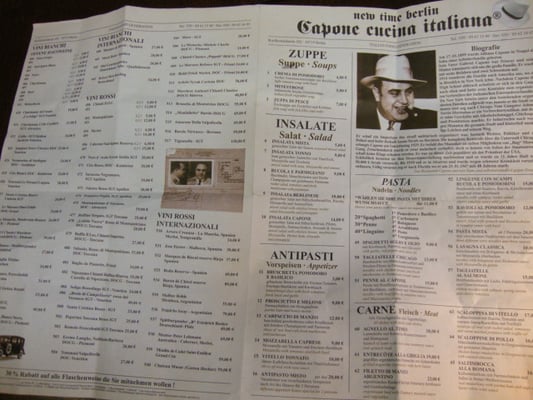 Menu photo 7 Restaurant Capone Berlin, BE Menu photo 7 Restaurant Capone Berlin, BE