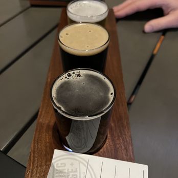 Swinging Bridge Brewing Company - beer flight - Breweries Near Me - River Falls, Wisconsin Swinging Bridge Brewing Company - beer flight - Breweries Near Me - River Falls, Wisconsin