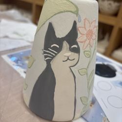 Hello Pottery - Pottery painting--soap dispenser