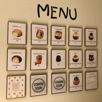 Le Le Choux - Menu (5/2025): FYI they also have specials in the display case - Bakeries Near Me - Daly City, California