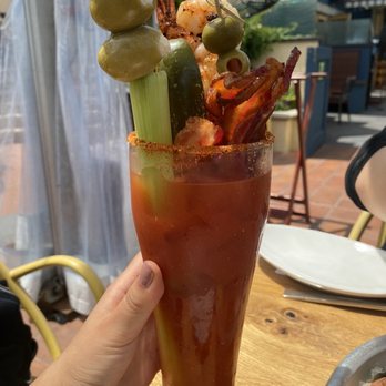 Schooners Monterey - Bloody Supreme Plaza Mary - Seafood Near Me - Monterey, California Schooners Monterey - Bloody Supreme Plaza Mary - Seafood Near Me - Monterey, California