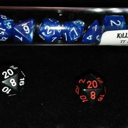 Pearl Blue Arctic Sirius Polyhedral Dice from Killerfinds in Hiram, Georgia