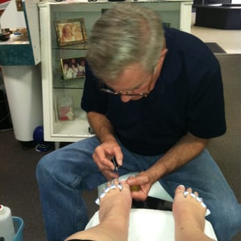 Nail Designs by Kim - The husband doing my pedi. He did a great job! - Nail Salons Near Me - Hartselle, Alabama Nail Designs by Kim - The husband doing my pedi. He did a great job! - Nail Salons Near Me - Hartselle, Alabama
