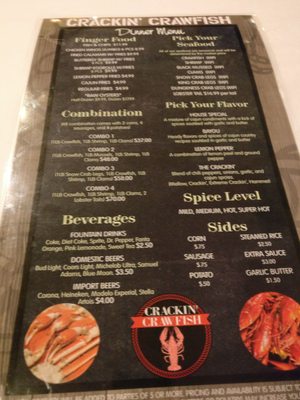 Menu photo 5 Crackin Crawfish Charlotte, NC