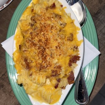 The Refuge - Aged Gouda Mac & Cheese (+Bacon) $9.50 + $2.50 - Burgers Near Me - San Mateo, California
