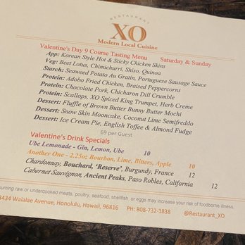 XO Restaurant - Asian Fusion Near Me - Honolulu, Hawaii