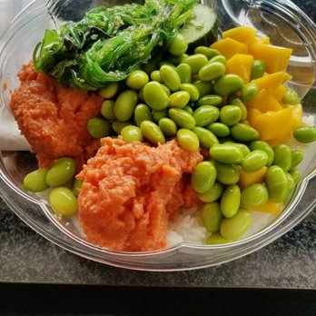 Poketo - Spicy Yuzu.. I added edamame and seaweed salad - Japanese Near Me - Merrick, New York