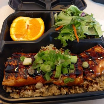 WaBa Grill - Salmon plate - Fast Food Near Me - Foothill Ranch, California WaBa Grill - Salmon plate - Fast Food Near Me - Foothill Ranch, California