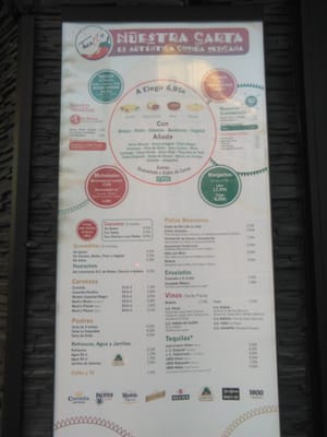 Menu photo 2 Tacazzo Madrid, M Menu photo 2 Tacazzo Madrid, M