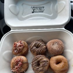 Snoball Treats - 2 Bacon & maple, 2 Nutella with sea salt, 1 cinnamon sugar and 1 raw honey & sea salt