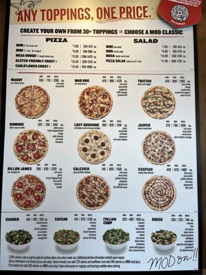 Menu photo 1 MOD Pizza Colorado Springs, CO