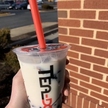 Tea-Do - Fire Dragon (fresh milk with bobs, grass jelly, and red bean) - Bubble Tea Near Me - Annandale, Virginia Tea-Do - Fire Dragon (fresh milk with bobs, grass jelly, and red bean) - Bubble Tea Near Me - Annandale, Virginia