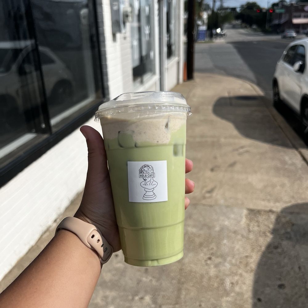 Hola Cafe Dallas - Banana matcha - Coffee & Tea Near Me - Dallas, Texas Hola Cafe Dallas - Banana matcha - Coffee & Tea Near Me - Dallas, Texas