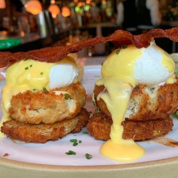 Yardbird - Ig: @yelpelitechick / Eggs Benedict/Fried green tomato - Southern Near Me - Dallas, Texas