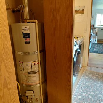 B & N Plumbing - Here's my $2665 water heater. Note the very simple access - Plumbing Near Me B & N Plumbing - Here's my $2665 water heater. Note the very simple access - Plumbing Near Me