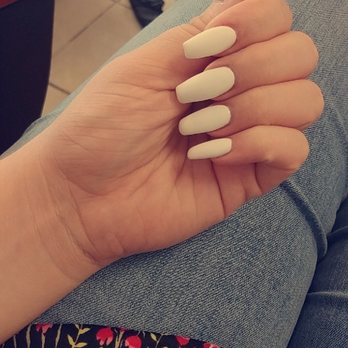 Happy Nails - Love the coffin shape nails with matte finish - Nail Salons Near Me - Gainesville, Florida Happy Nails - Love the coffin shape nails with matte finish - Nail Salons Near Me - Gainesville, Florida