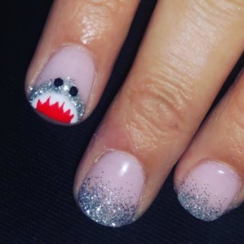 Lotus Nails - Shark manicure! - Nail Salons Near Me - Gaithersburg, Maryland