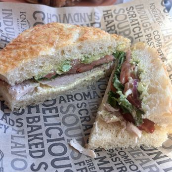 Kneaders Bakery & Cafe - Turkey Bacon Avocado on Focaccia - Sandwiches Near Me - South Jordan, Utah Kneaders Bakery & Cafe - Turkey Bacon Avocado on Focaccia - Sandwiches Near Me - South Jordan, Utah