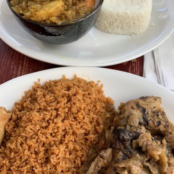Gorée Cuisine - Thiou Curry with Lamb and Yassa Chicken - Senegalese Near Me - Chicago, Illinois
