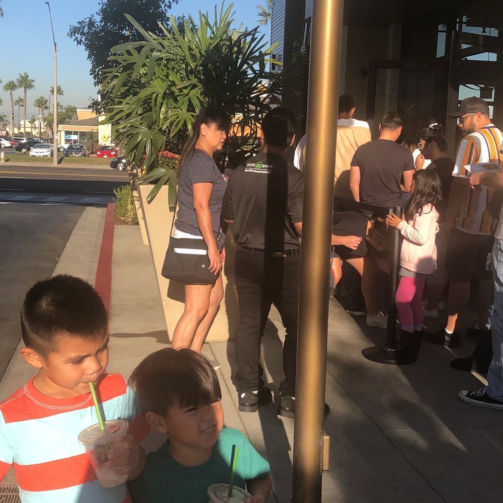 Shake Shack Long Beach - The line was out the door. - Burgers Near Me - Long Beach, California