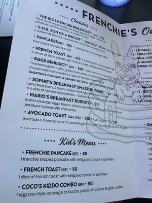 Menu photo 8 Frenchie's on 4th Olympia, WA