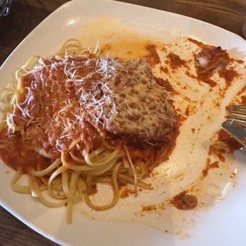 Cucina Moderna - This is the $10 chicken Parm, but it's after I ate part of the chicken. - Italian Near Me - Boynton Beach, Florida Cucina Moderna - This is the $10 chicken Parm, but it's after I ate part of the chicken. - Italian Near Me - Boynton Beach, Florida