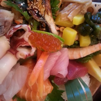 Sushi Prince - Chirashi bowl was really filling and fresh.  Didn't care too much for the pickled garnish. Other than that pretty good. - Japanese Near Me - Fairfax, Virginia