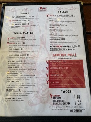 Menu photo 2 Lobster & Chowder House Wellfleet, MA Menu photo 2 Lobster & Chowder House Wellfleet, MA