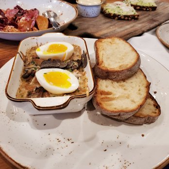 Rustic Root - Wild mushroom toast - New American Near Me - Woodbury, New York Rustic Root - Wild mushroom toast - New American Near Me - Woodbury, New York