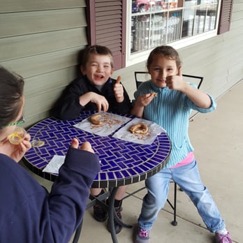 Pretzel Nook - Our kids giving the pretzel nook thumbs up! - Pretzels Near Me - Berlin, Ohio
