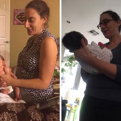Breastfeeding and Babies - Lisa with our first two daughters :)