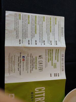 Menu photo 1 Citrus Bay Bistro Corpus Christi, TX