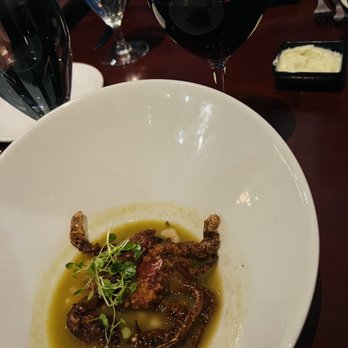 Ember - Soft shell crab soup with tomatillos - New American Near Me - Breckenridge, Colorado